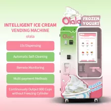 Alta tasa de expansión helado máquina de venta automática